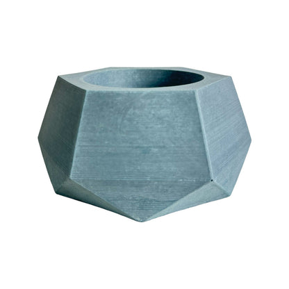 Matera Jade de cemento 10x6.5x14 cm Azul Petróleo