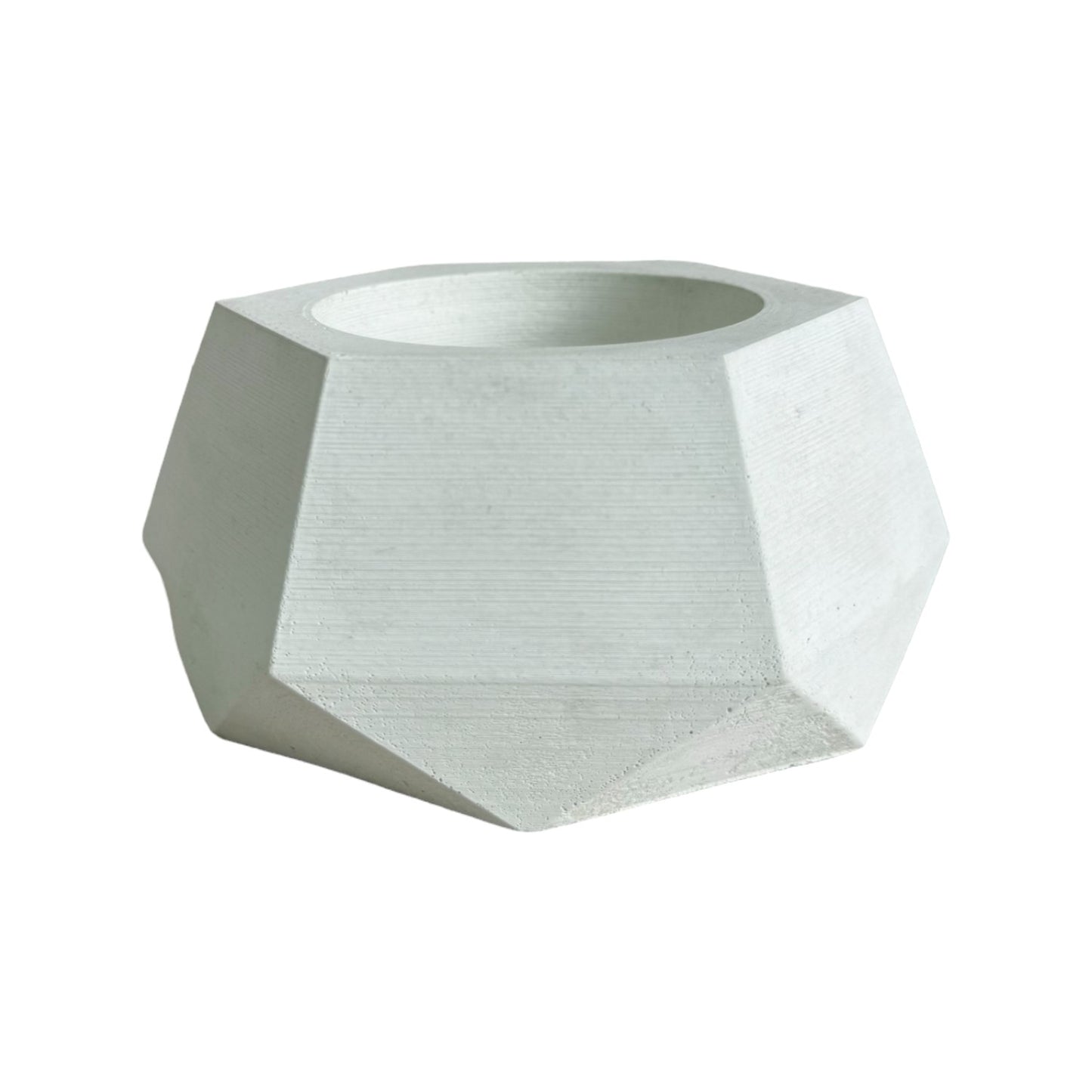 Matera Jade de cemento 10x6.5x14 cm Blanco