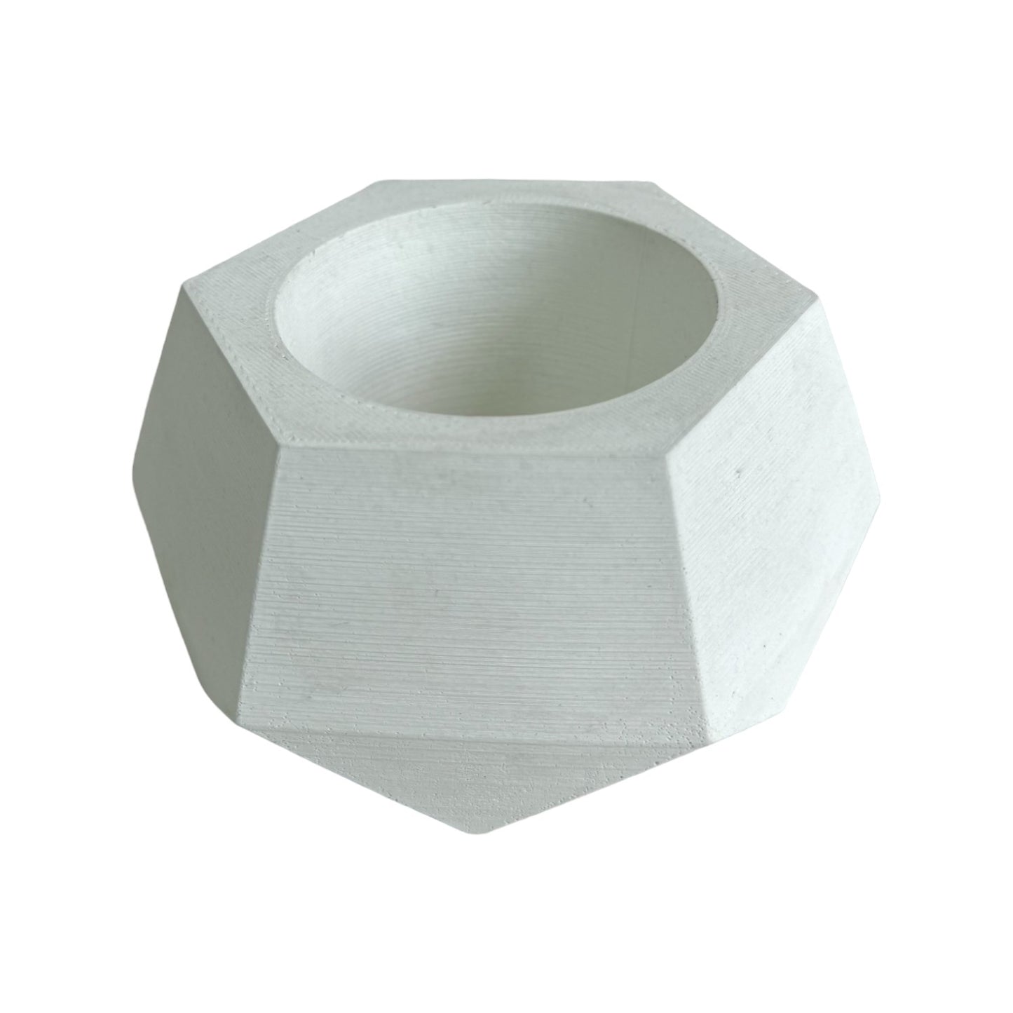 Matera Jade de cemento 10x6.5x14 cm Blanco
