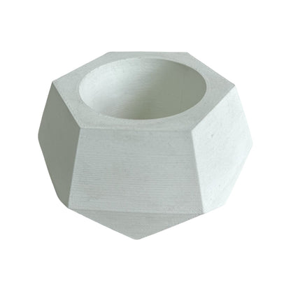Matera Jade de cemento 10x6.5x14 cm Blanco