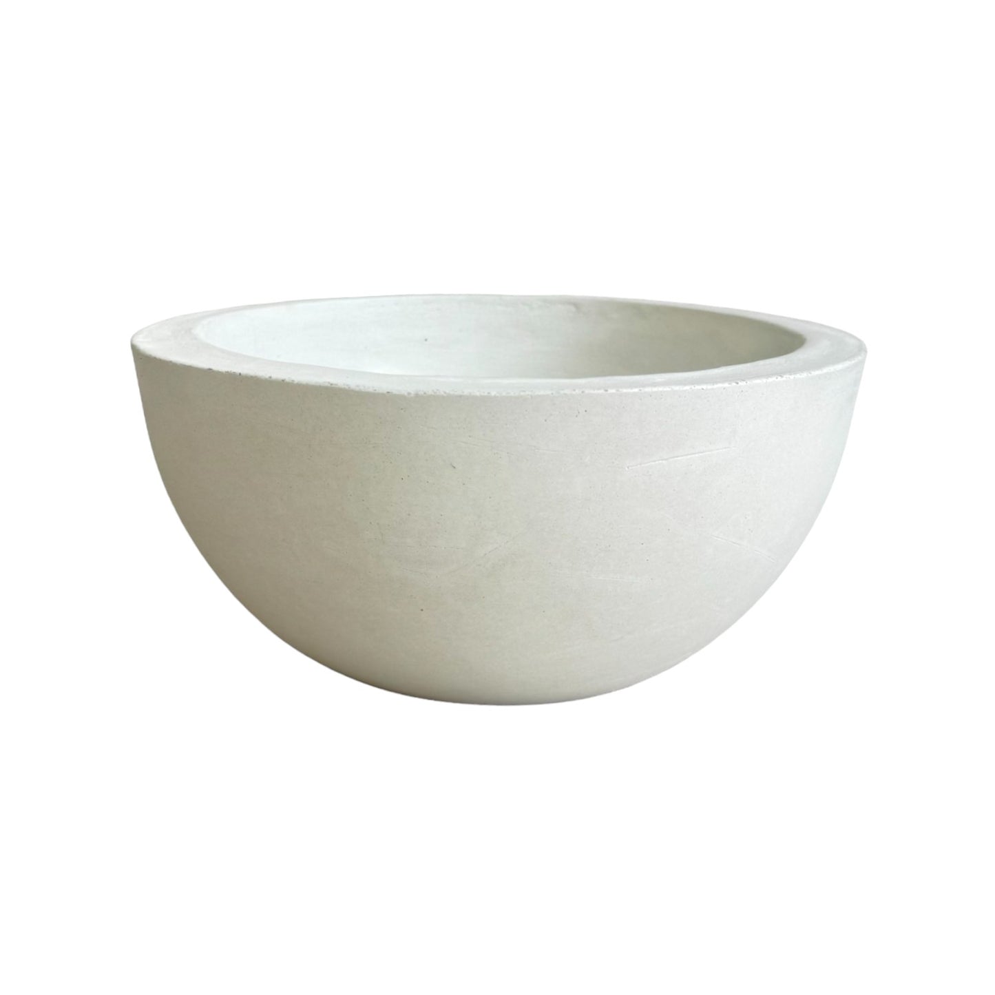 Matera Bowl Álora de cemento 29x14 cm Blanco
