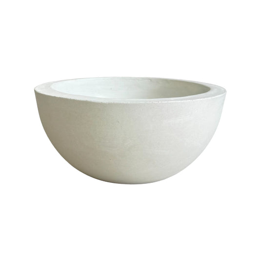 Matera Bowl Álora de cemento 29x14 cm Blanco