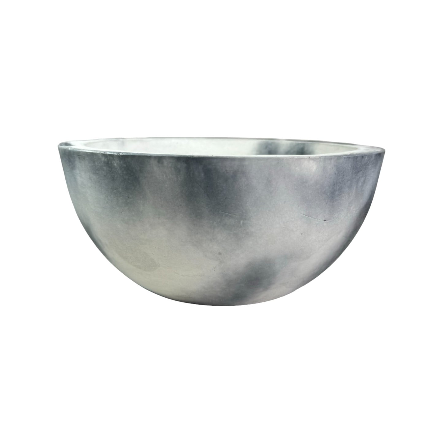 Matera Bowl mediano Álora de cemento 24x11 cm Mármol negro